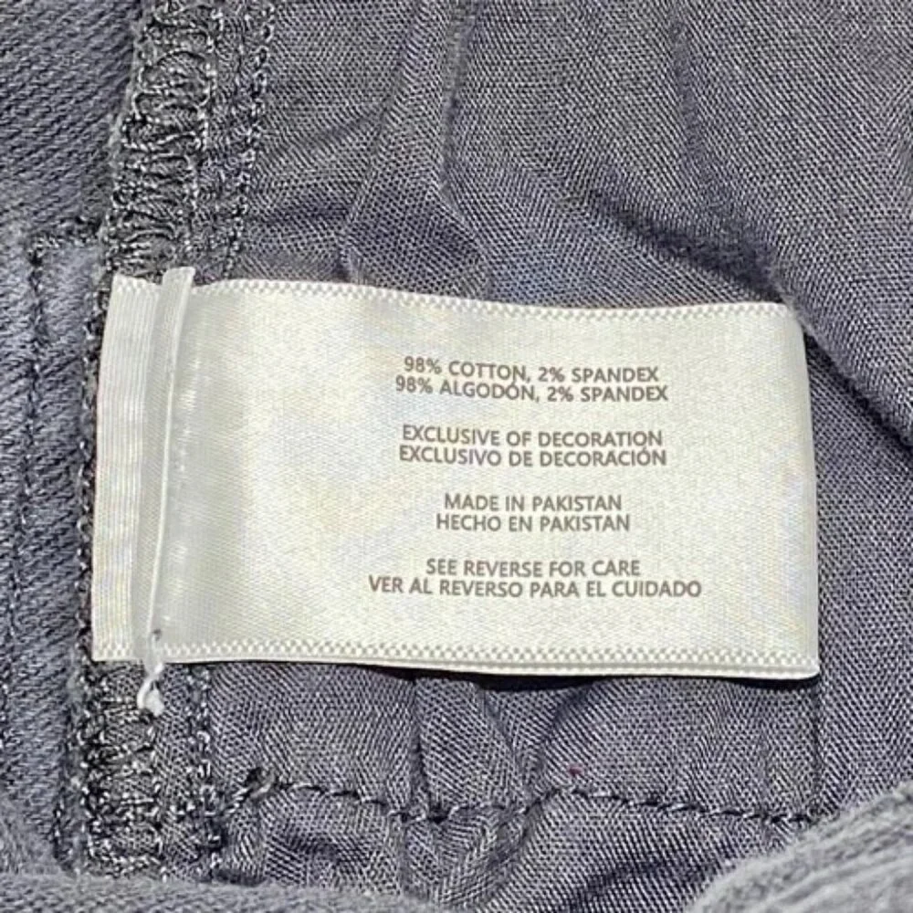 Banana Republic Jeans‎ Men's 32x34 Grey Straight Leg Slim Fit Stretch Denim GUC